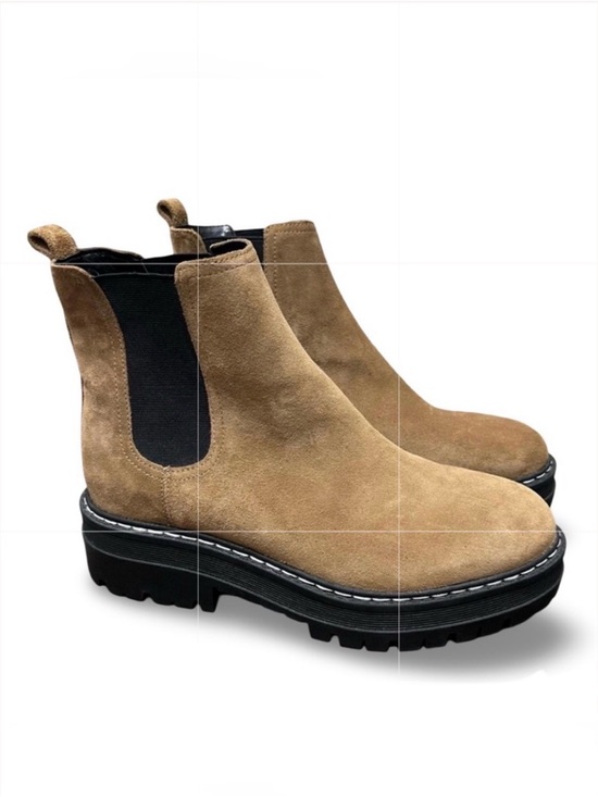 Marc Fisher Shoes - Marc Fisher Padmia Suede Leather Platform Chelsea Lug Sole Ankle Boots Sz 8.5